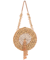 Ella Gold Suede Embellished Clutch