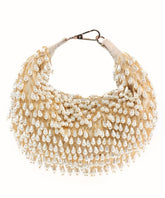 Jae Ivory Suede Embellished Hobo Bag