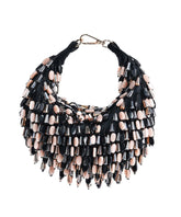 Elly Black Suede Embellished Hobo Bag