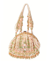 Noor Pastel Suede Embellished Pouch