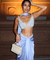 Zarah Ivory Pearl Embellished Vanity Bag