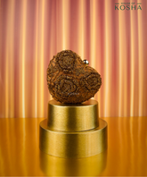 Cora Copper Suede Embellished Heart Bag