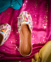 Razzle Dazzle Hand-Embroidered Leather Jutti