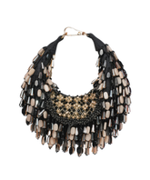 Alara Black Pastel Suede Embellished Hobo Bag