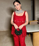 Ophelia Green Suede Embellished Hobo Bag