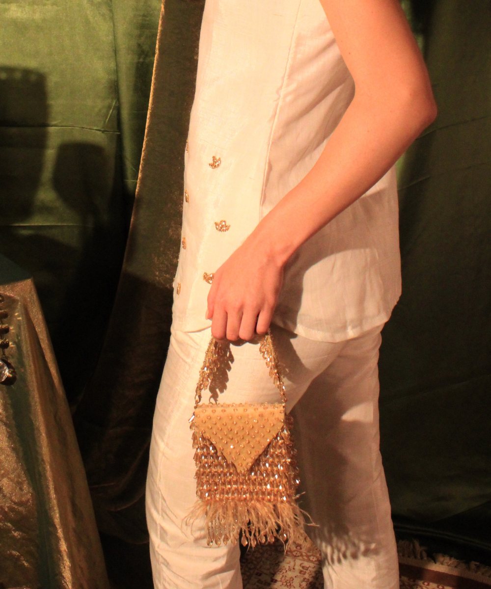 Luna Gold Embellished Mini Bag