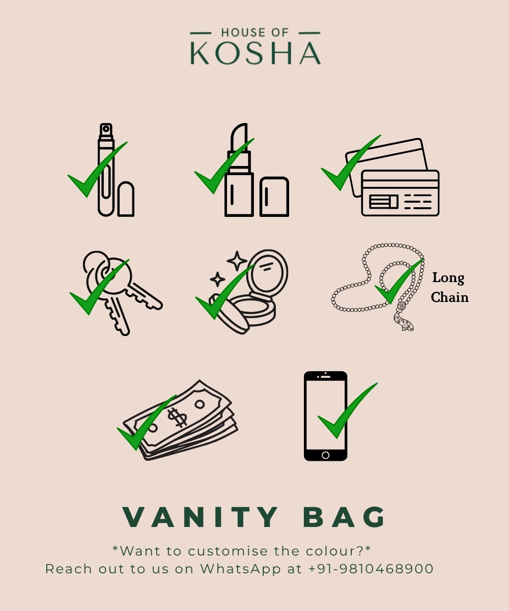 Aria Ivory Suede Pearl Embellished Vanity Bag