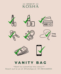 Aria Ivory Suede Pearl Embellished Vanity Bag