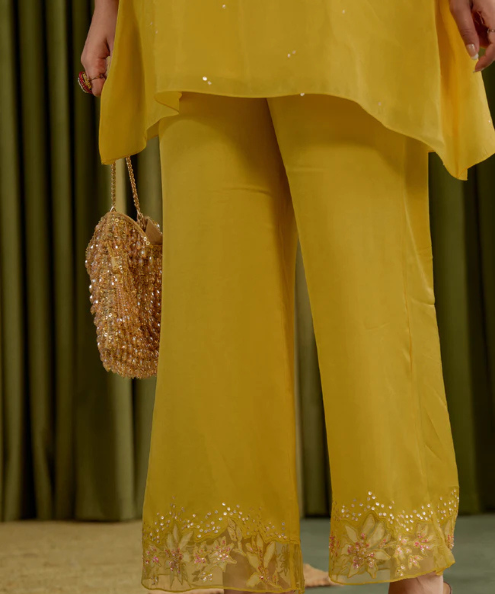 Haya Gold Embellished Crystal Potli