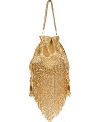 Bailey Gold Suede Handcrafted Potli