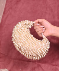 Jae Ivory Suede Embellished Hobo Bag