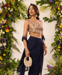 Alara Ivory Pastel Suede Embellished Hobo Bag