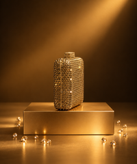 Cosmo Gold Rhinestone Mini Clutch