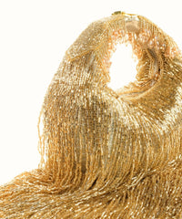 Bailey Gold Georgette Handcrafted Hand Bag