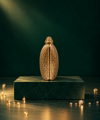 Pixie Gold Rhinestone Pillow Clutch