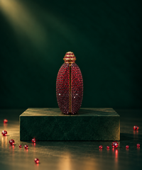 Pixie Maroon Rhinestone Pillow Clutch