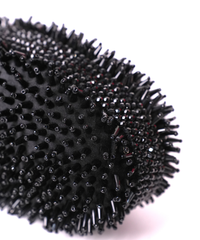 Celeste Black Suede Embellished Clutch