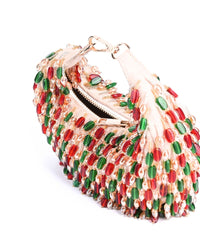 Noor Multi-Colour Suede Embellished Bag