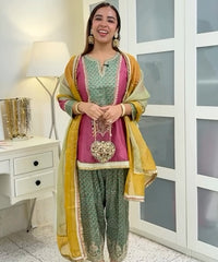 Noorani Multicolor Suede Embellished Heart Bag