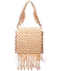 Luna Golden Suede Embellished Mini Bag