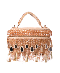 Mirage Gold Mirrorwork Embellished Vanity Bag