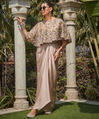Crystal Cascade Hand-Embroidered Leather Jutti