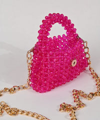 Razzle Magenta Crystal Handcrafted Mini Bag