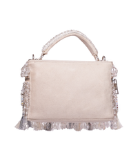 Mirage Silver Mirrorwork Embellished Vanity Bag