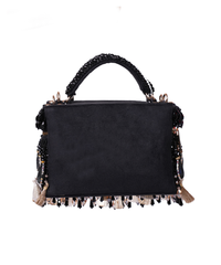 Mirage Black Mirrorwork Embellished Vanity Bag