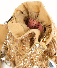 Sheesh Mahal Gold Embellished Potli