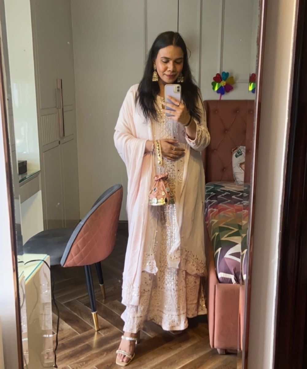 Sheesh Mahal Pink Embellished Potli