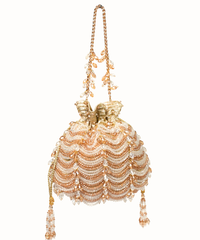 Gulzar Gold & Silver Georgette Embellished Potli