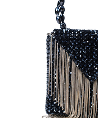 Natali Navy Blue Embellished Mini Bag