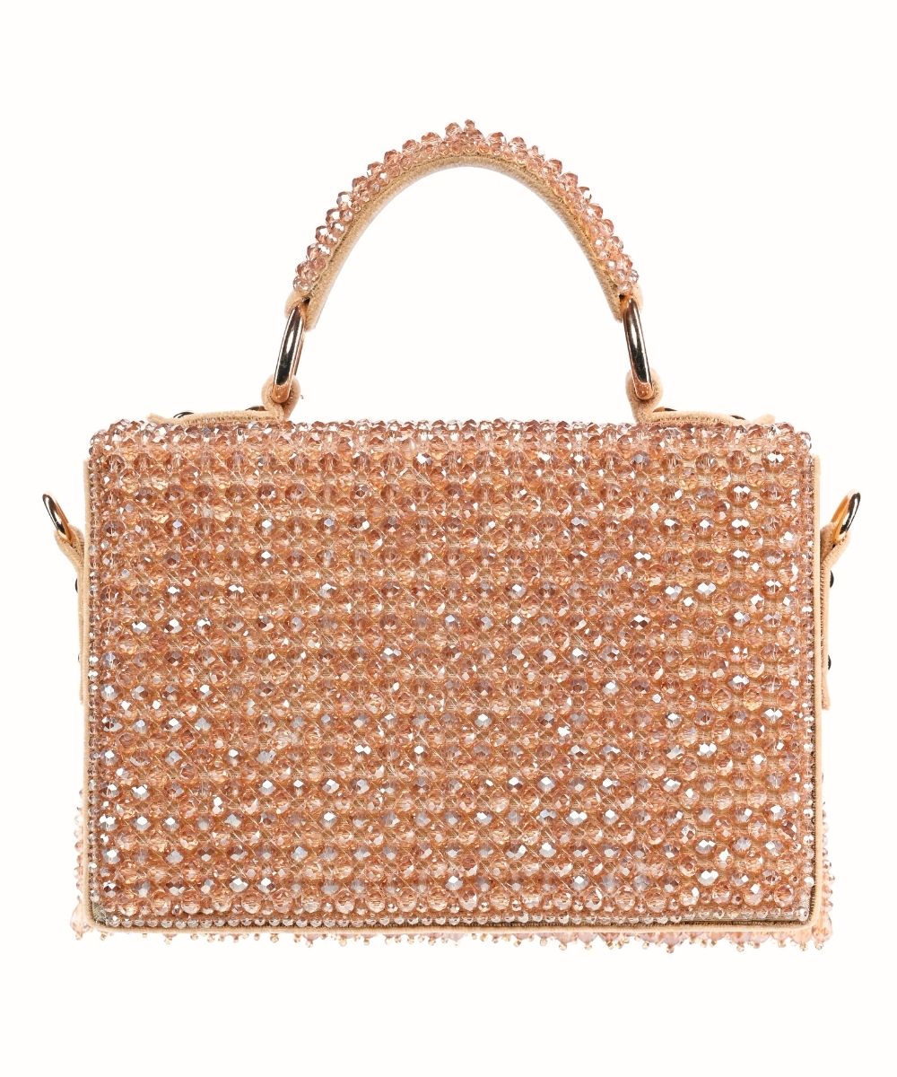 Melody Golden Embellished Box Bag