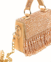 Melody Golden Embellished Box Bag