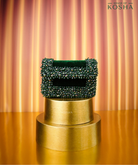 Elana Green Crystal Embellished Mini Bag