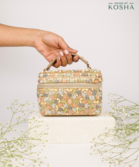 Abia Pastel Georgette Embellished Vanity Bag