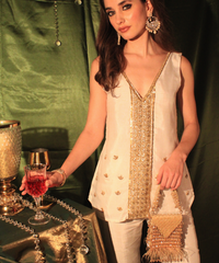 Luna Gold Embellished Mini Bag