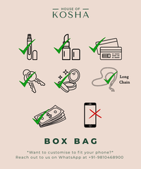 Mabel Gold & Silver Suede Handcrafted Box Bag