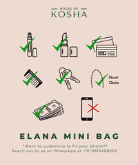 Elana Denim Pearl Embellished Mini Bag