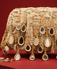 Sheesh Mahal Gold Embellished Clutch