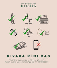 Kiyara Metallic Suede Crystal Embellished Mini Bag