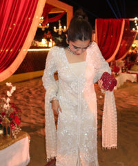 Kiyara Maroon Suede Crystal Embellished Mini Bag