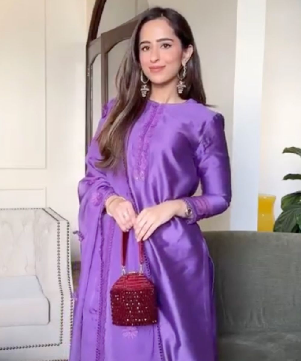 Diana Maroon Suede Embellished Bucket Bag